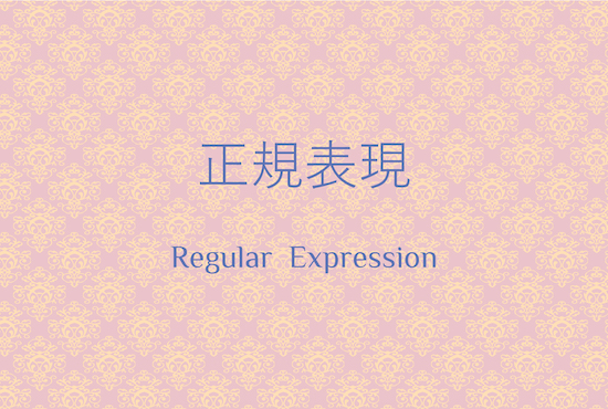 正規表現_regular expression